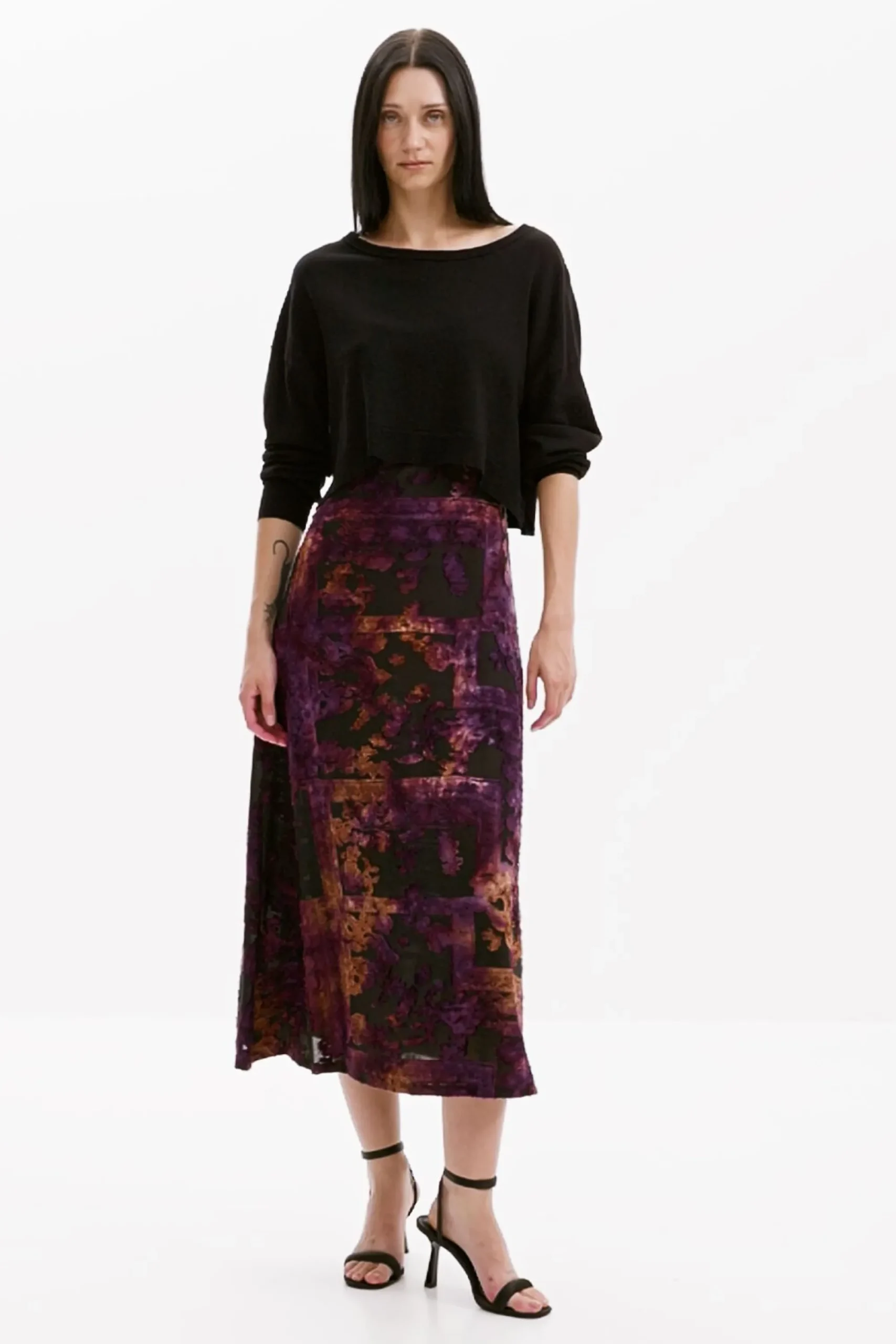 Ropa De Punto|Vestidos Y Monos-Desigual Vestido midi 2 en 1