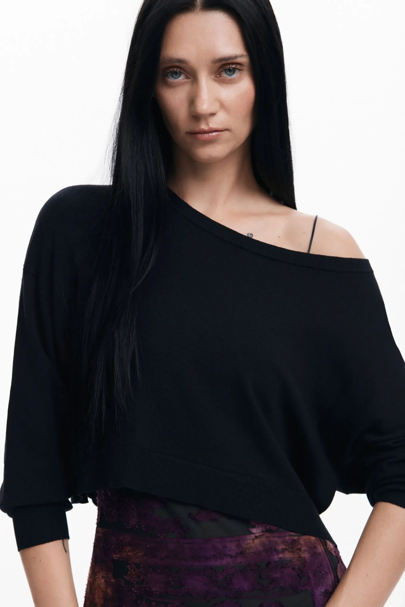 Ropa De Punto|Vestidos Y Monos-Desigual Vestido midi 2 en 1