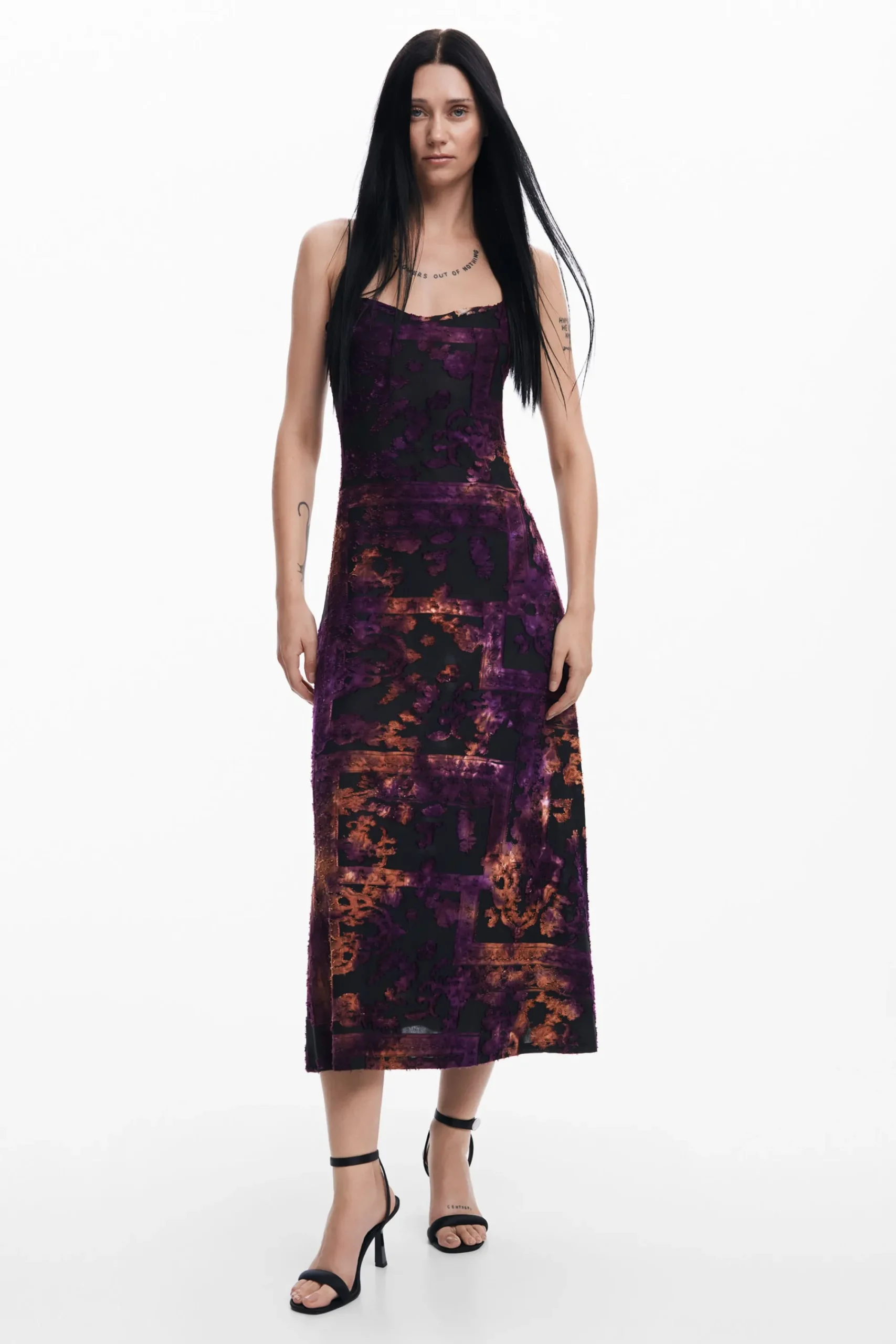 Ropa De Punto|Vestidos Y Monos-Desigual Vestido midi 2 en 1