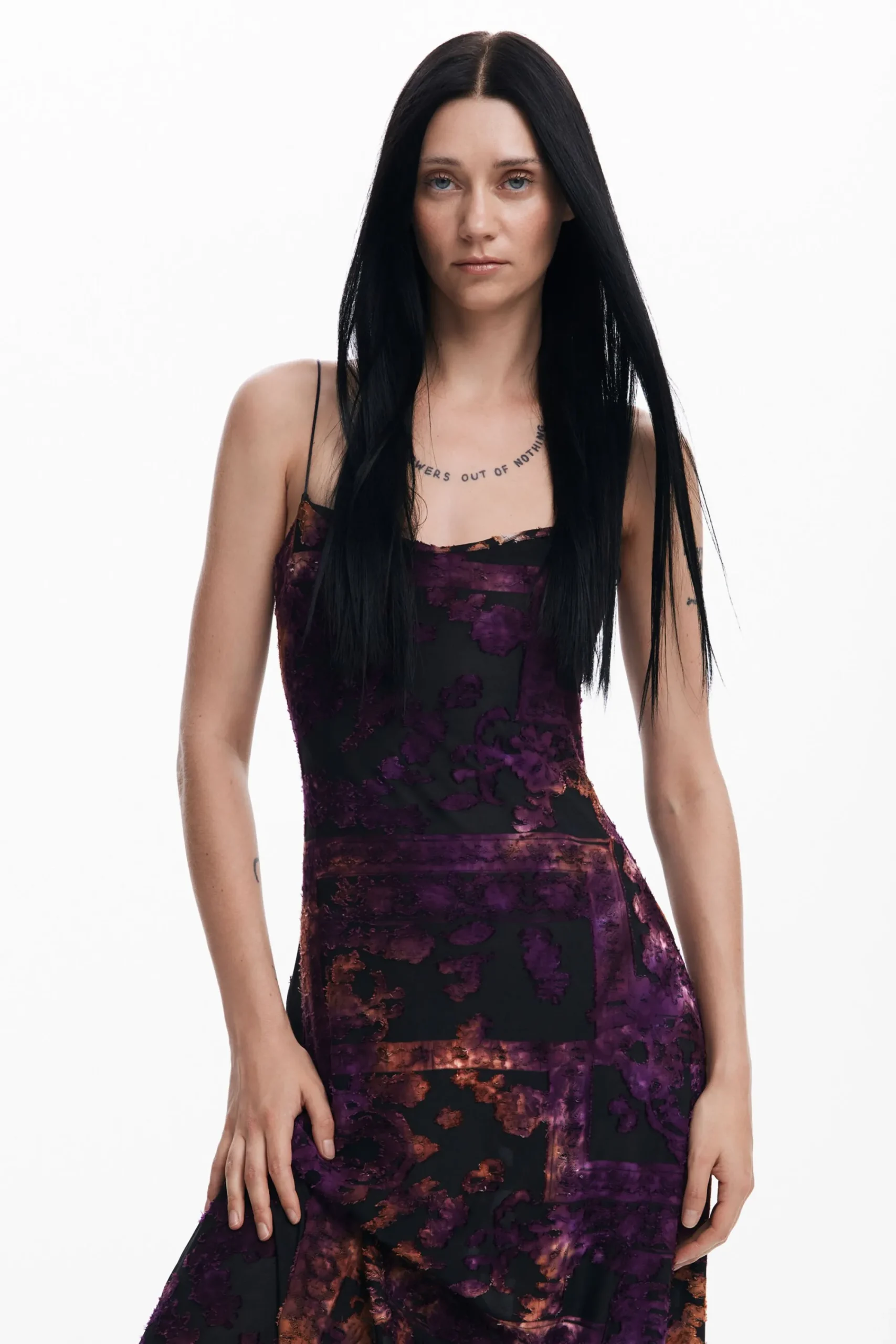 Ropa De Punto|Vestidos Y Monos-Desigual Vestido midi 2 en 1