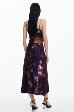 Ropa De Punto|Vestidos Y Monos-Desigual Vestido midi 2 en 1