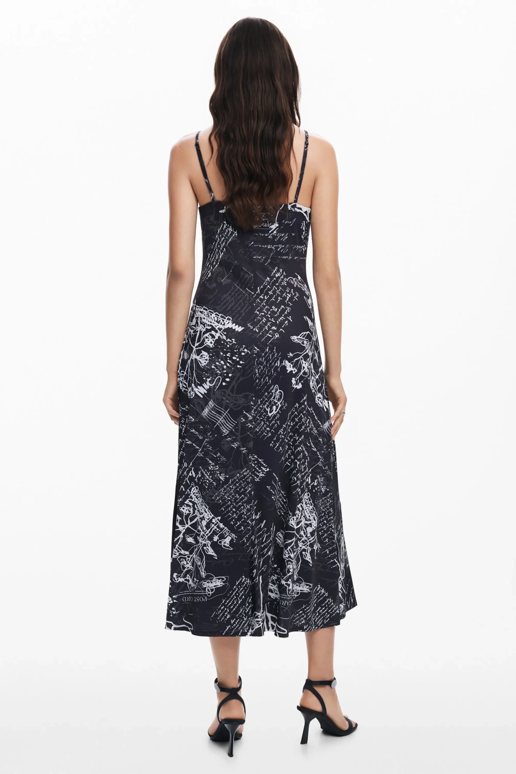 Ropa De Punto|Vestidos Y Monos-Desigual Vestido midi combinado