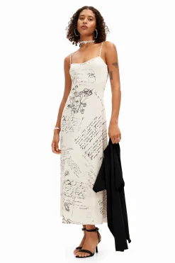 Vestidos Y Monos-Desigual Vestido midi combinado