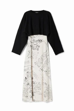 Vestidos Y Monos-Desigual Vestido midi combinado