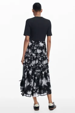 Vestidos Y Monos-Desigual Vestido midi combinado