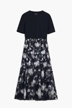 Vestidos Y Monos-Desigual Vestido midi combinado