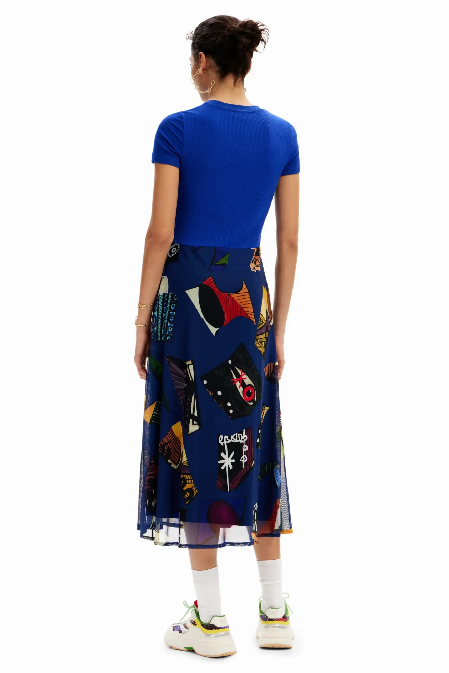 Vestidos Y Monos-Desigual Vestido midi combinado M. Christian Lacroix