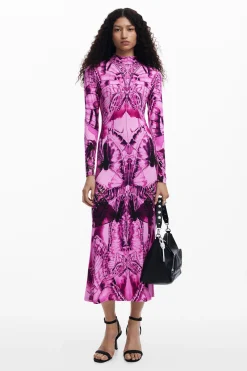 Vestidos Y Monos-Desigual Vestido midi estampado