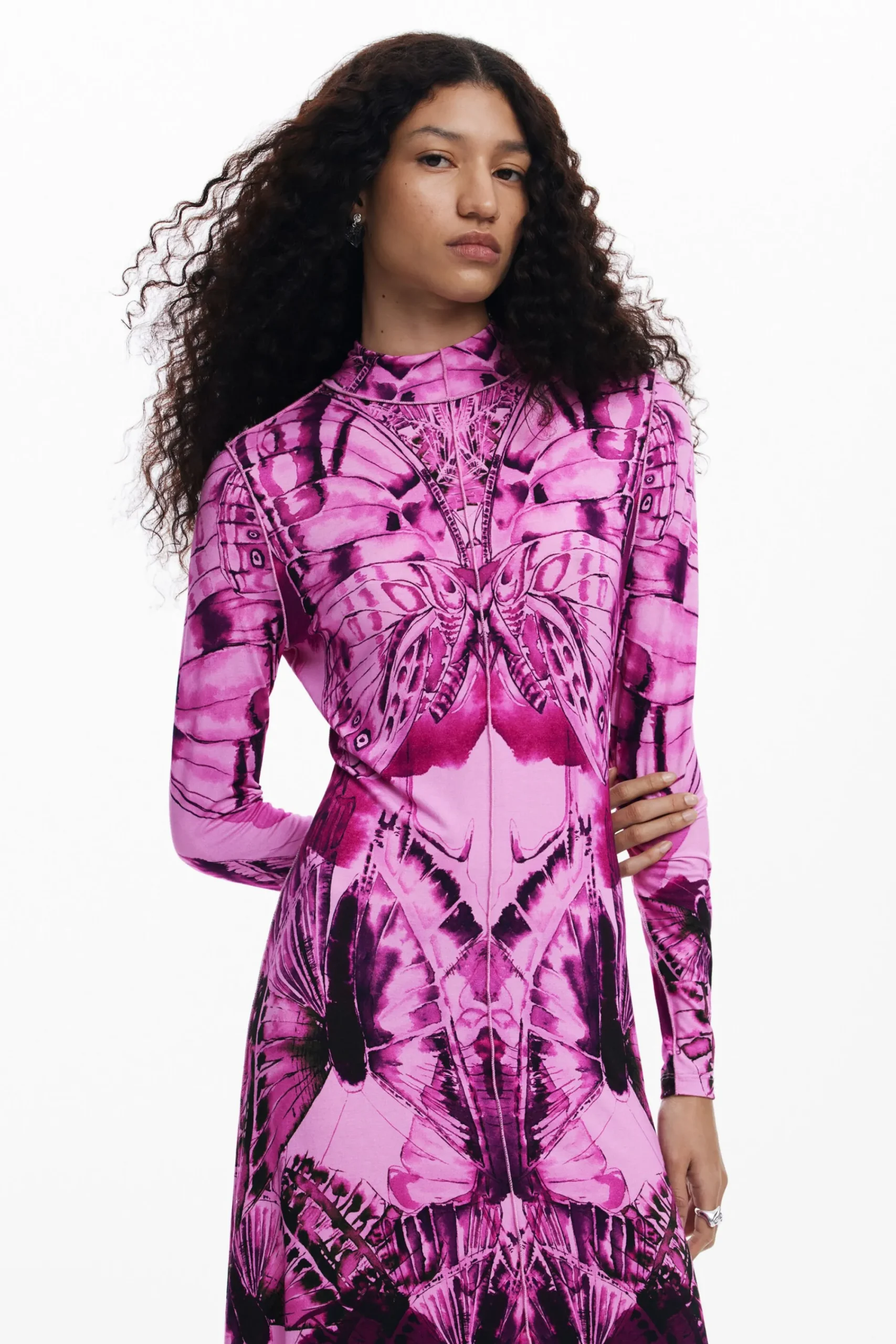 Vestidos Y Monos-Desigual Vestido midi estampado
