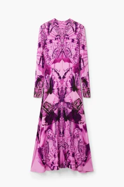 Vestidos Y Monos-Desigual Vestido midi estampado
