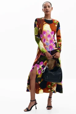 Vestidos Y Monos-Desigual Vestido midi estampado M. Christian Lacroix