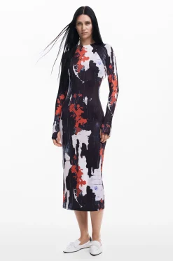 Vestidos Y Monos-Desigual Vestido midi estampado Maitrepierre