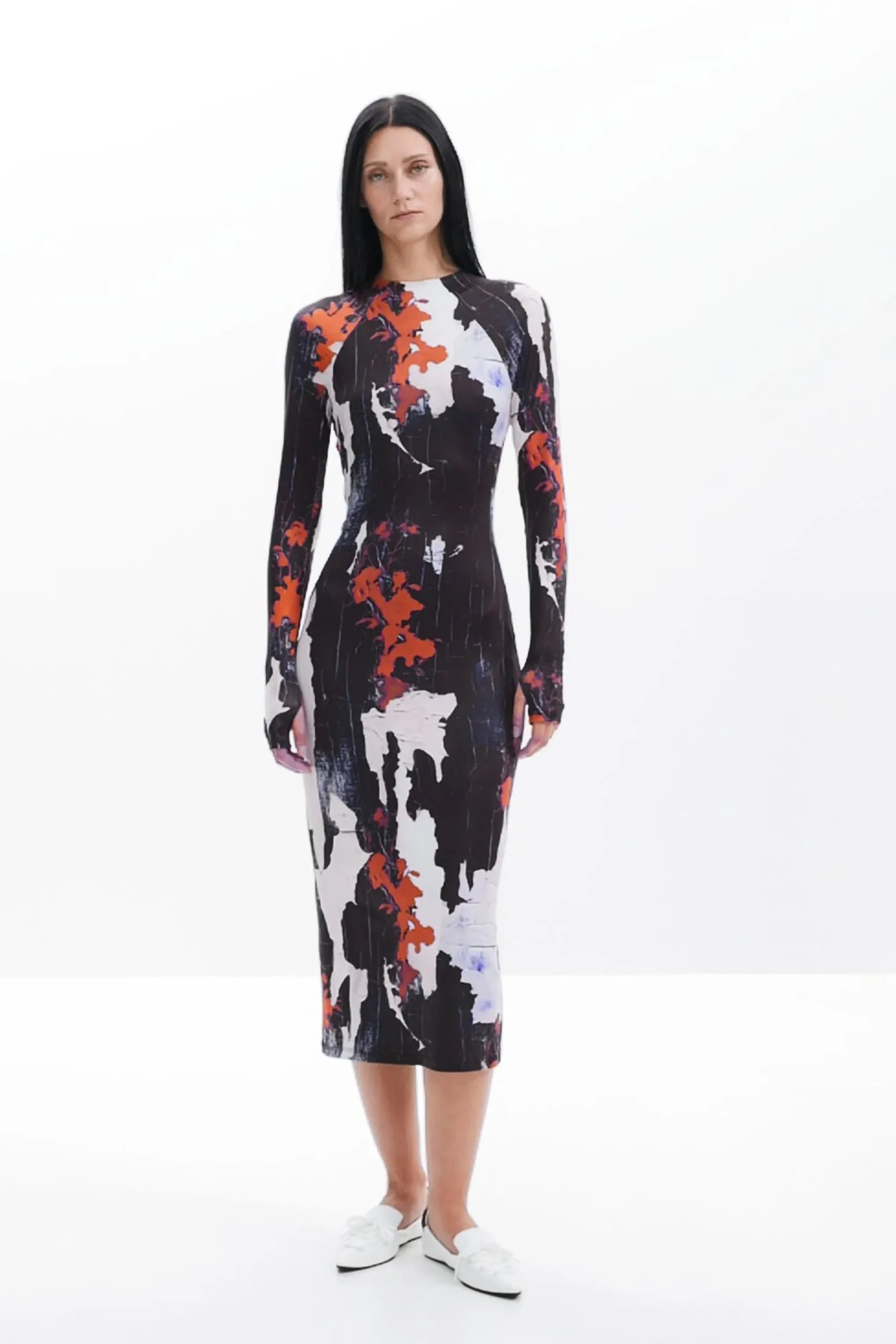 Vestidos Y Monos-Desigual Vestido midi estampado Maitrepierre