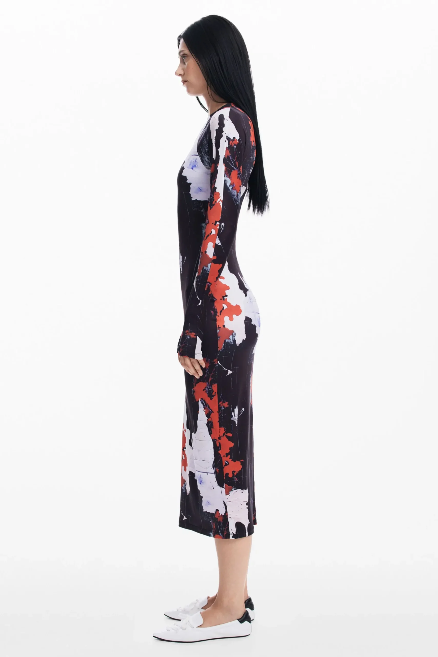 Vestidos Y Monos-Desigual Vestido midi estampado Maitrepierre