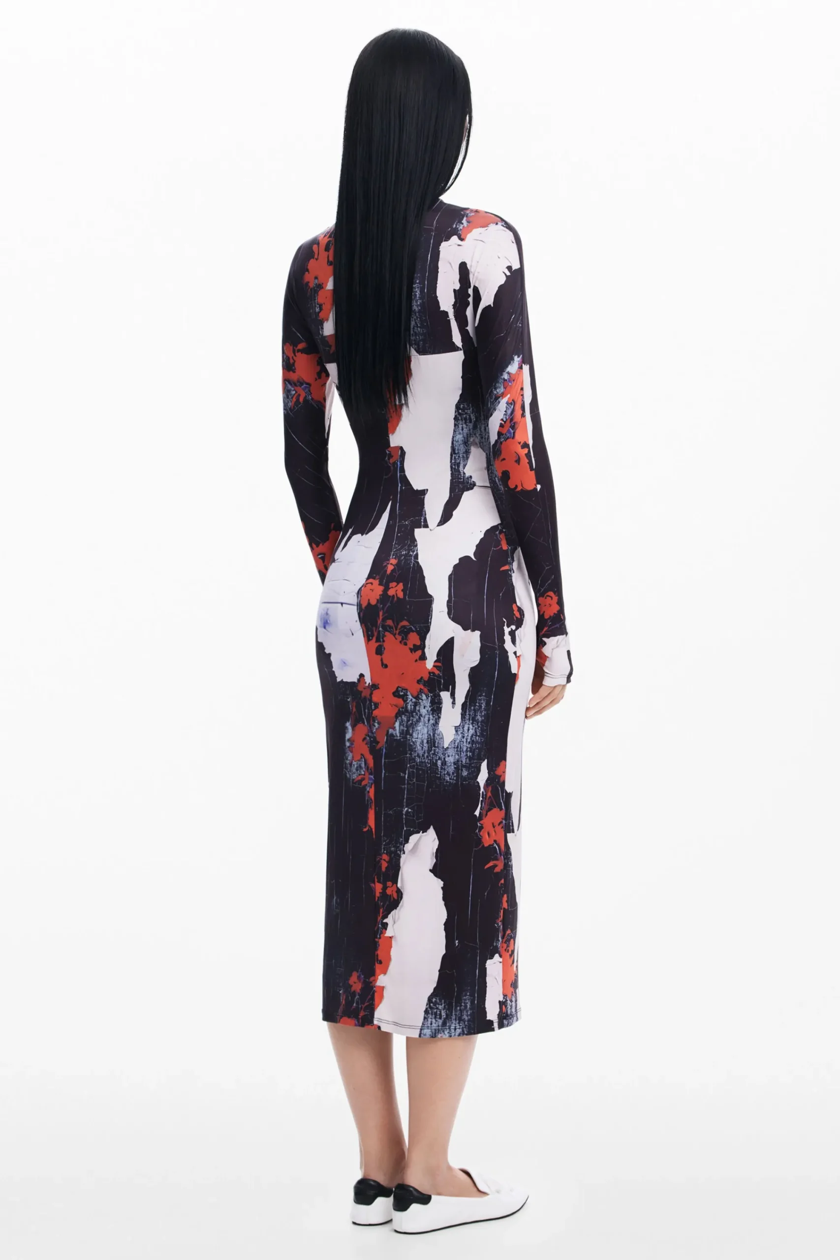 Vestidos Y Monos-Desigual Vestido midi estampado Maitrepierre