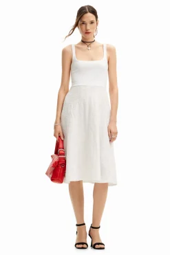Vestidos Y Monos-Desigual Vestido midi evasé