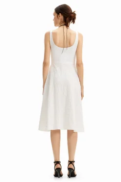 Vestidos Y Monos-Desigual Vestido midi evasé