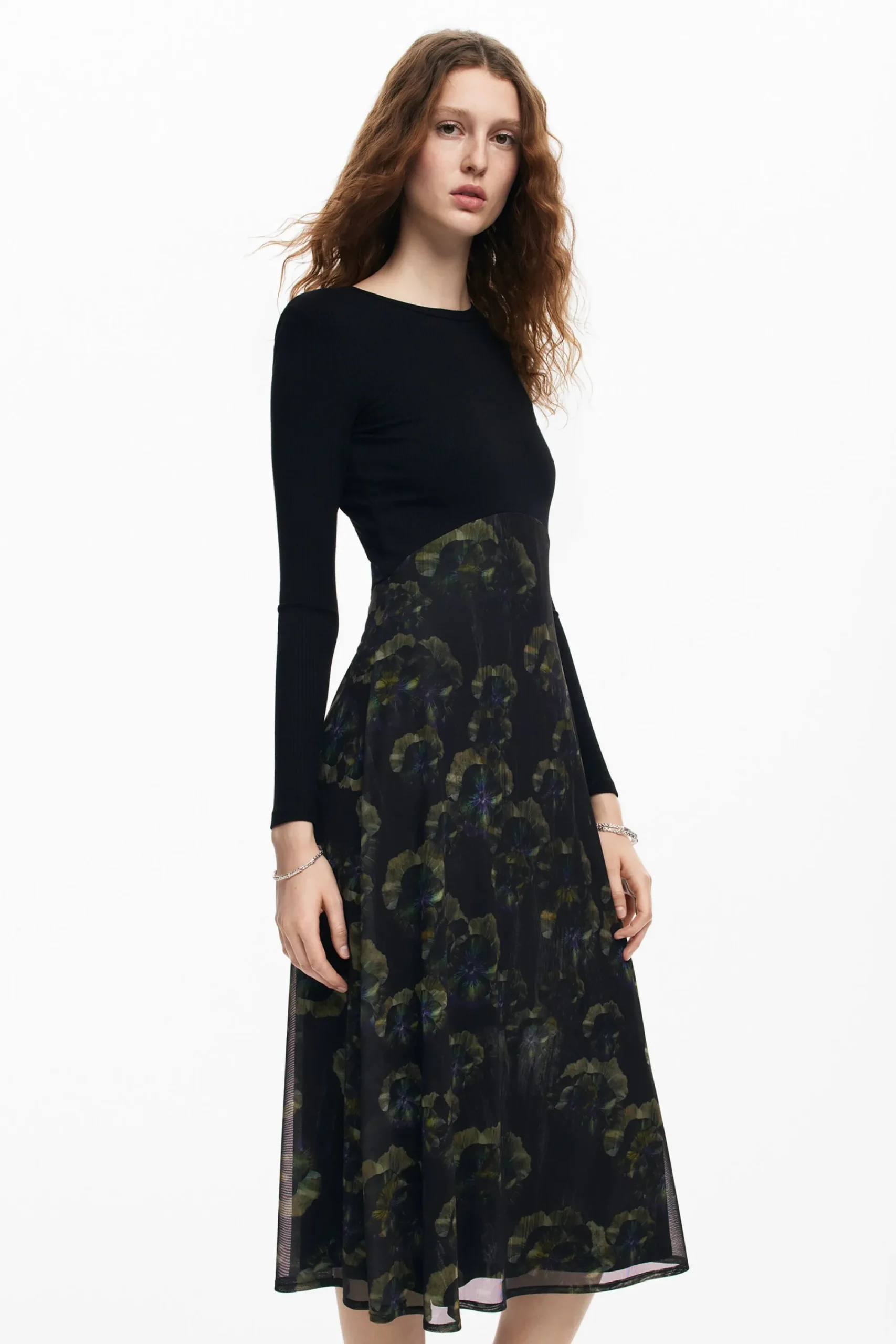 Vestidos Y Monos-Desigual Vestido midi floral M. Christian Lacroix