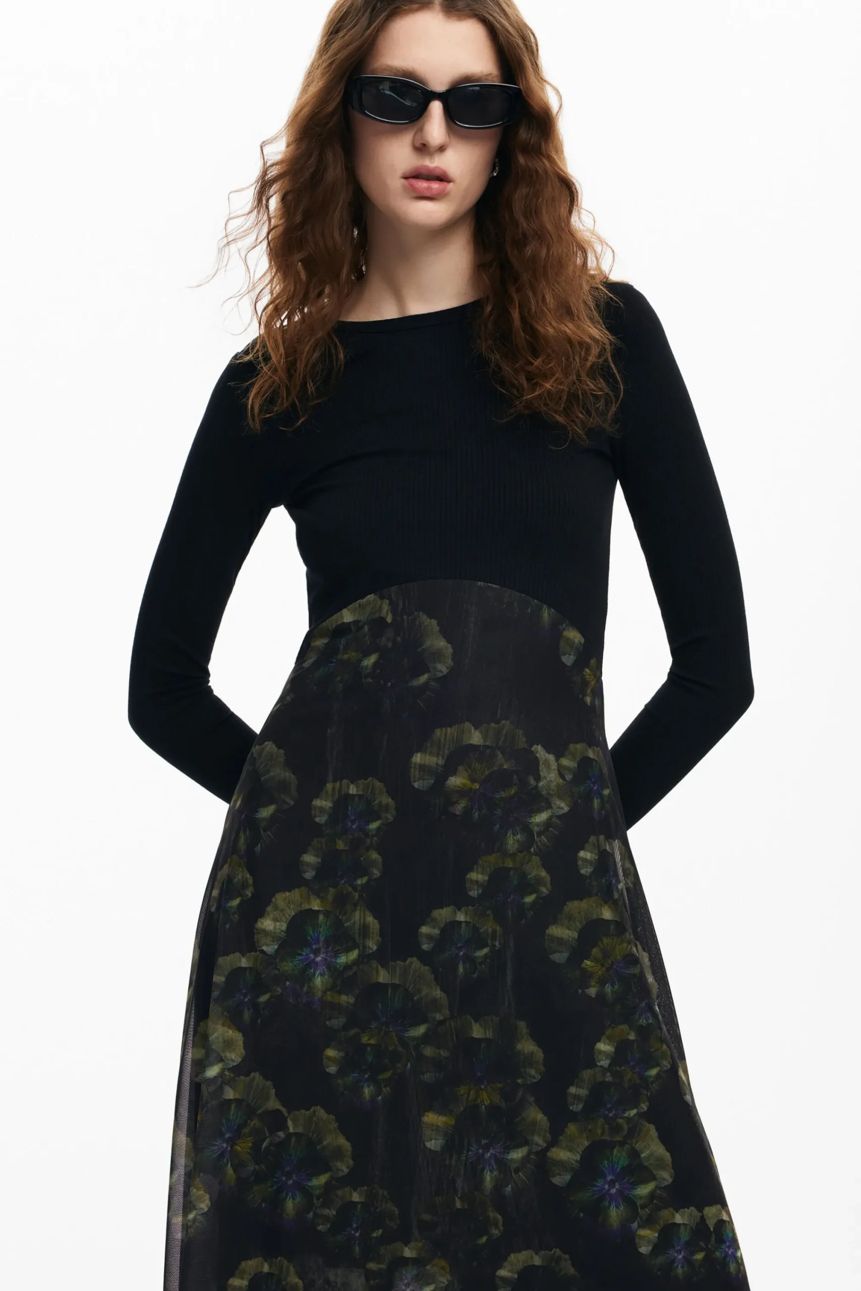 Vestidos Y Monos-Desigual Vestido midi floral M. Christian Lacroix