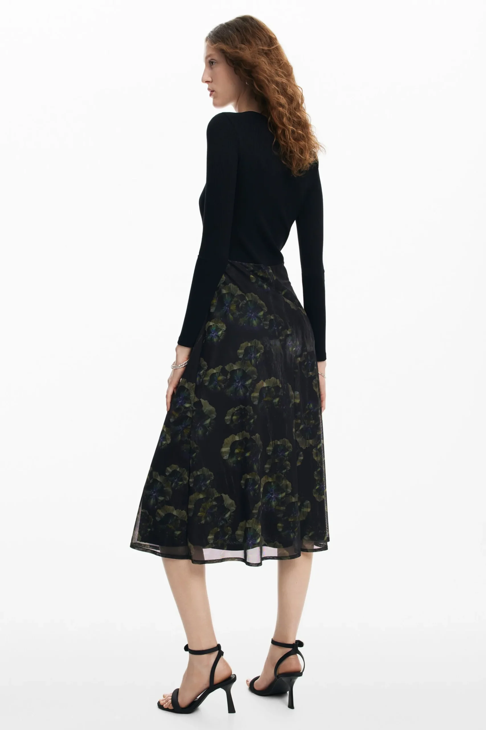 Vestidos Y Monos-Desigual Vestido midi floral M. Christian Lacroix