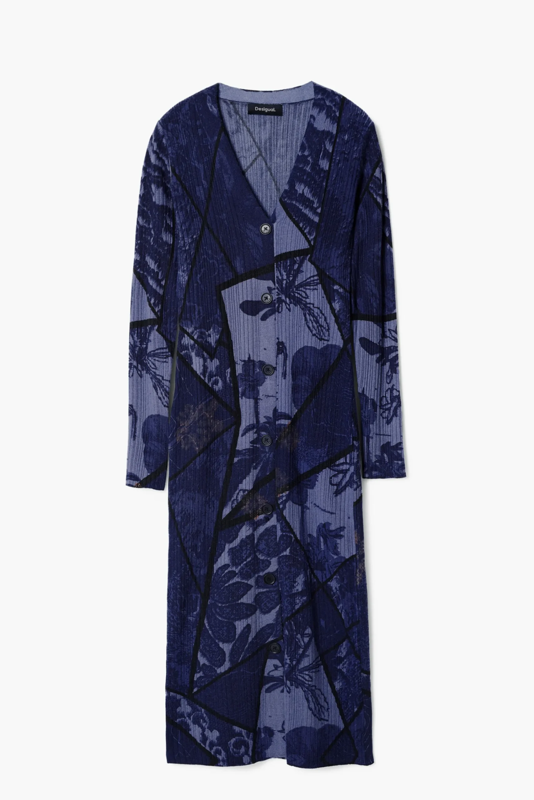 Ropa De Punto|Vestidos Y Monos-Desigual Vestido midi flores