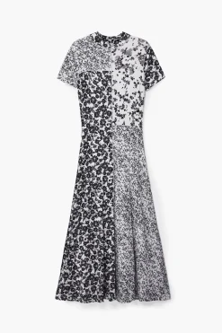 Vestidos Y Monos-Desigual Vestido midi flores