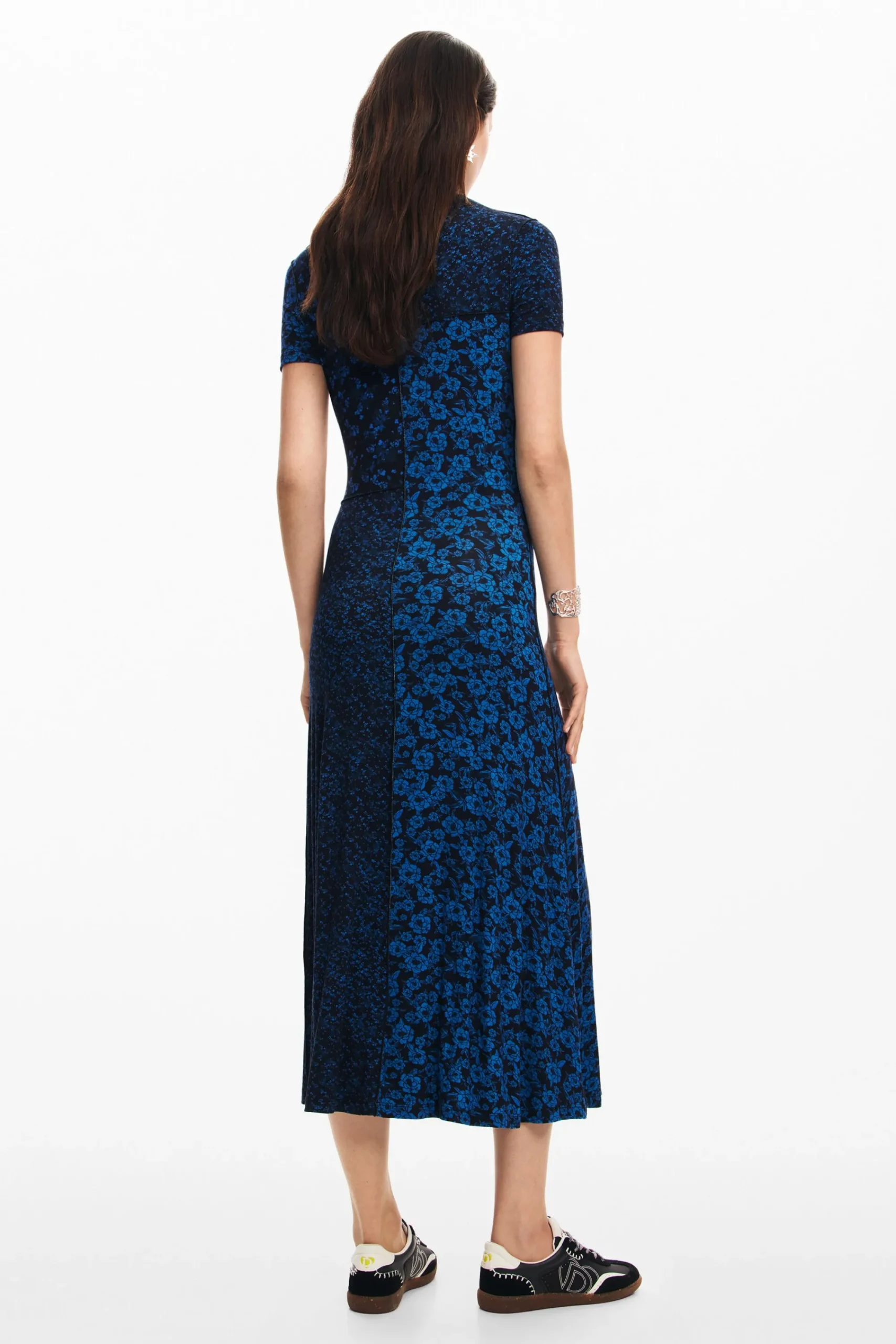 Vestidos Y Monos-Desigual Vestido midi flores