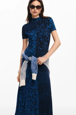 Vestidos Y Monos-Desigual Vestido midi flores
