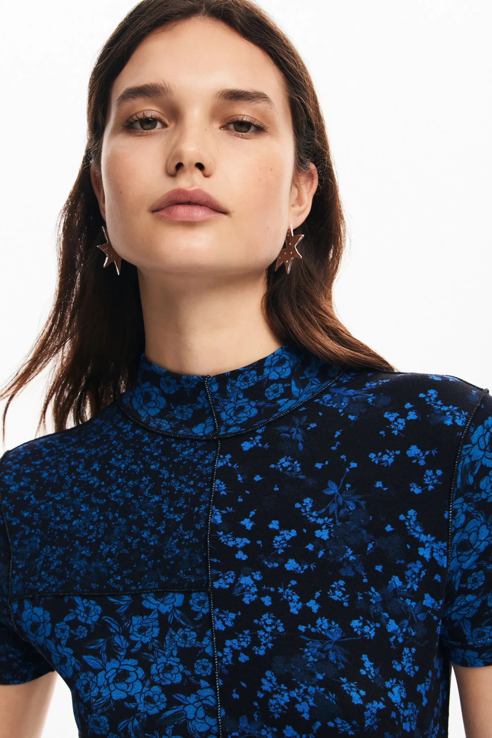 Vestidos Y Monos-Desigual Vestido midi flores