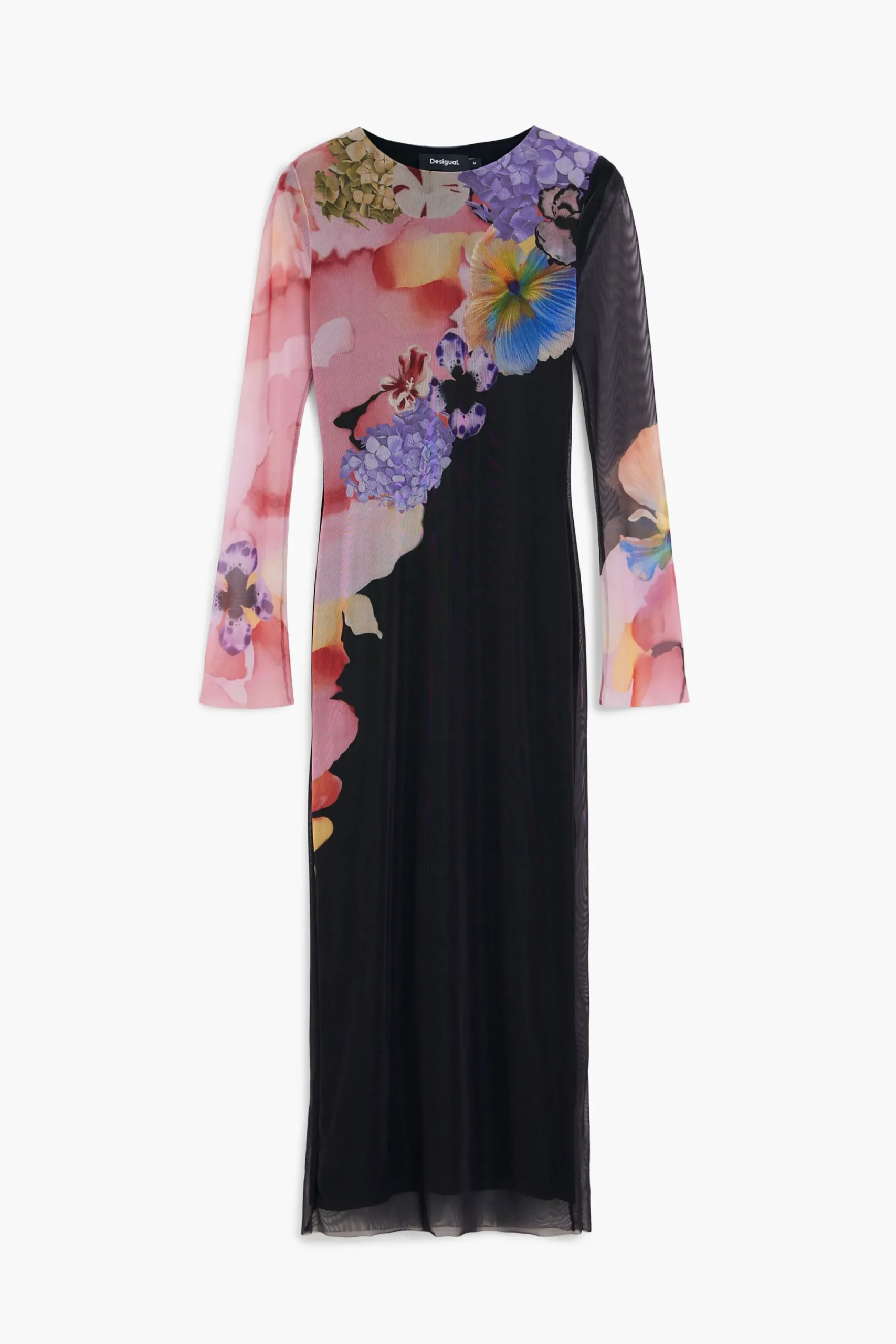 Vestidos Y Monos-Desigual Vestido midi flores