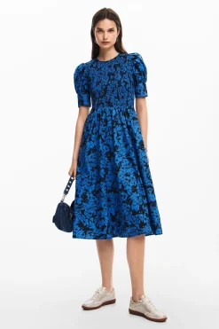 Vestidos Y Monos-Desigual Vestido midi flores