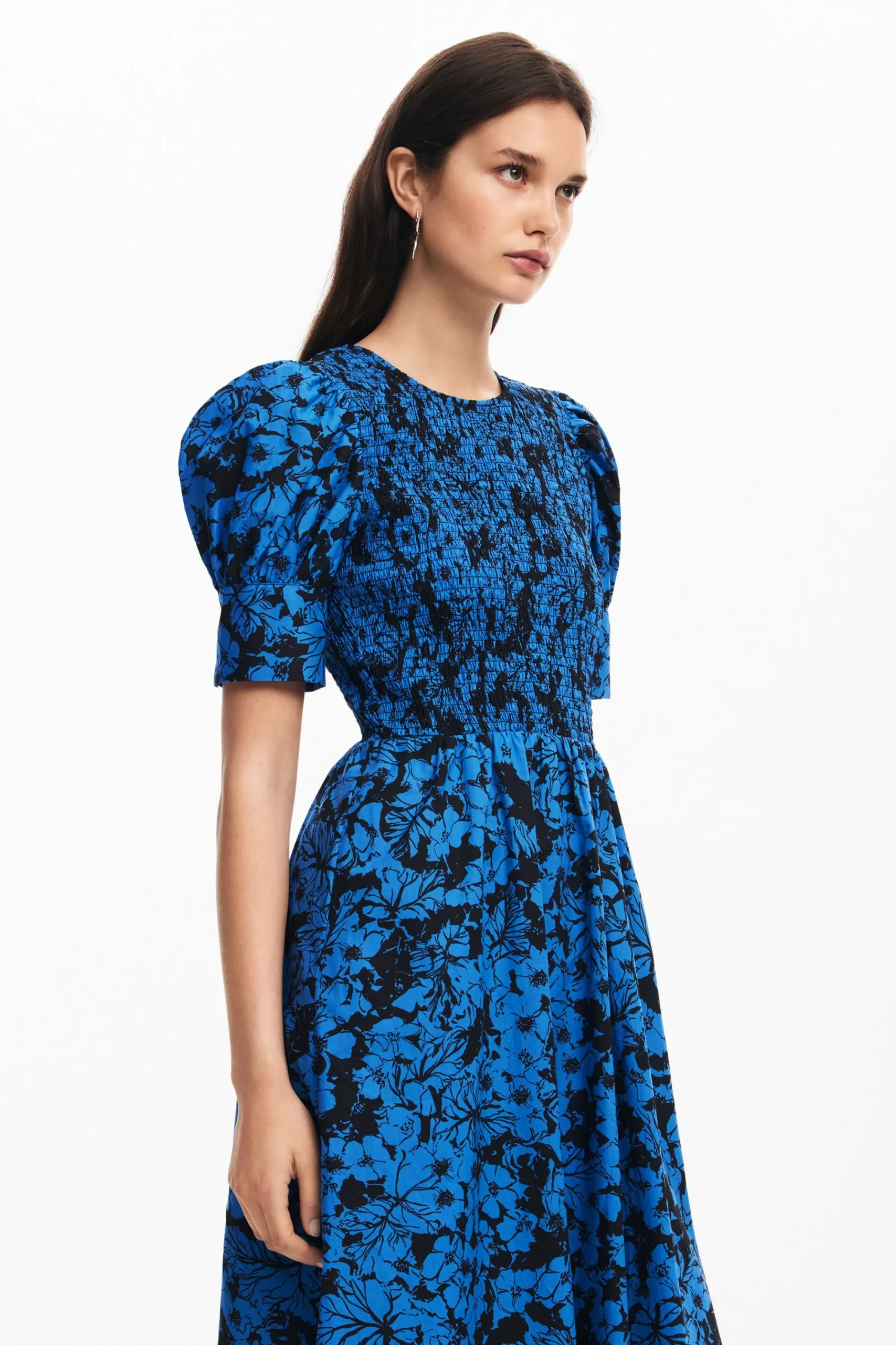 Vestidos Y Monos-Desigual Vestido midi flores