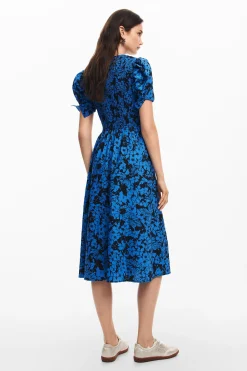 Vestidos Y Monos-Desigual Vestido midi flores