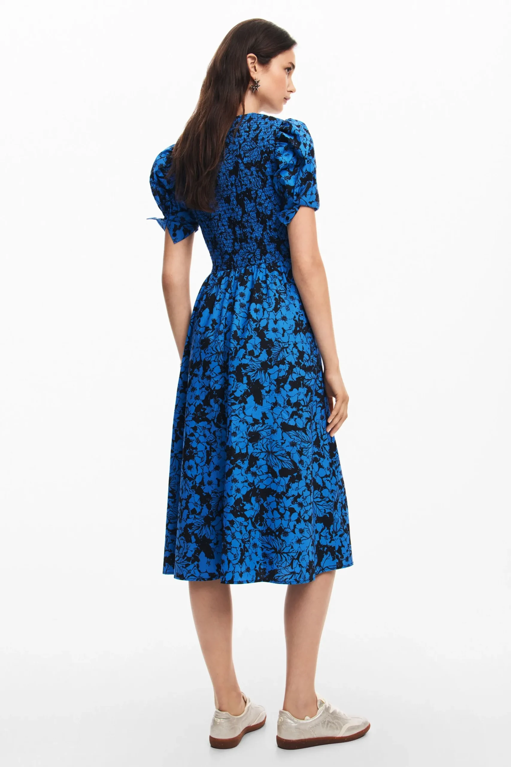 Vestidos Y Monos-Desigual Vestido midi flores