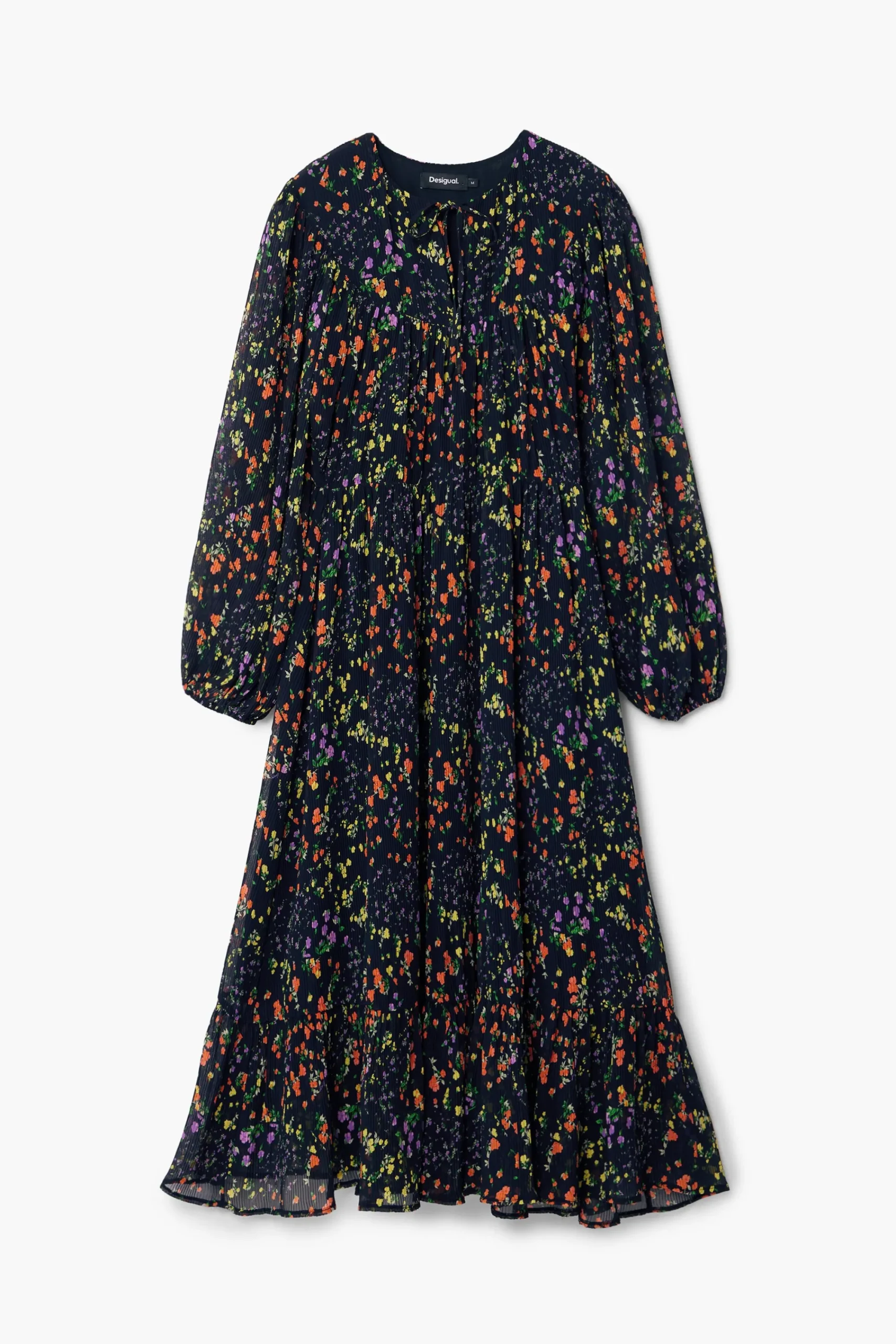 Vestidos Y Monos-Desigual Vestido midi flores