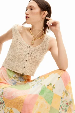 Vestidos Y Monos-Desigual Vestido midi híbrido