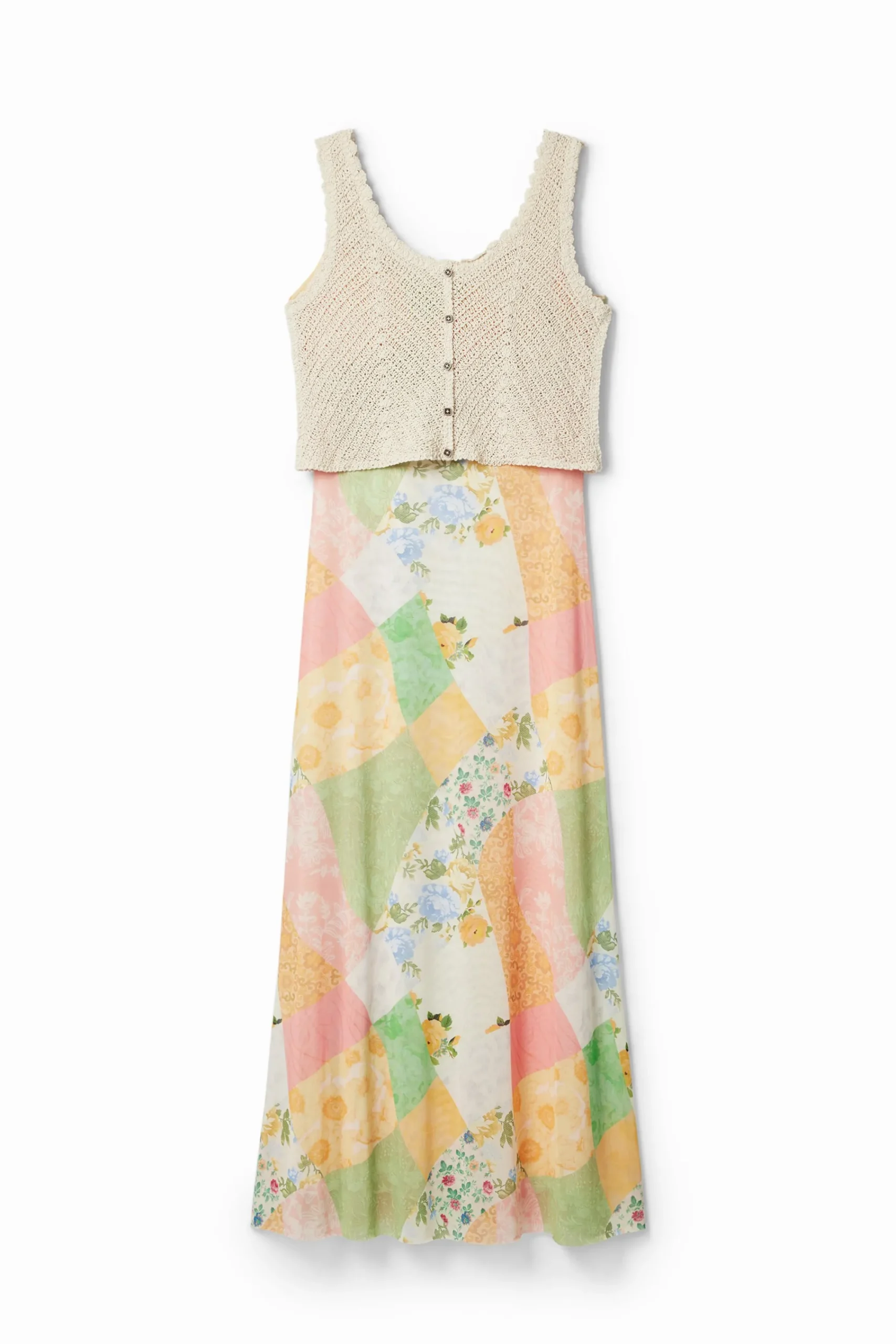 Vestidos Y Monos-Desigual Vestido midi híbrido