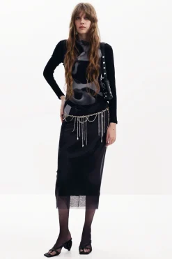 Ropa De Punto|Vestidos Y Monos-Desigual Vestido midi multiposición