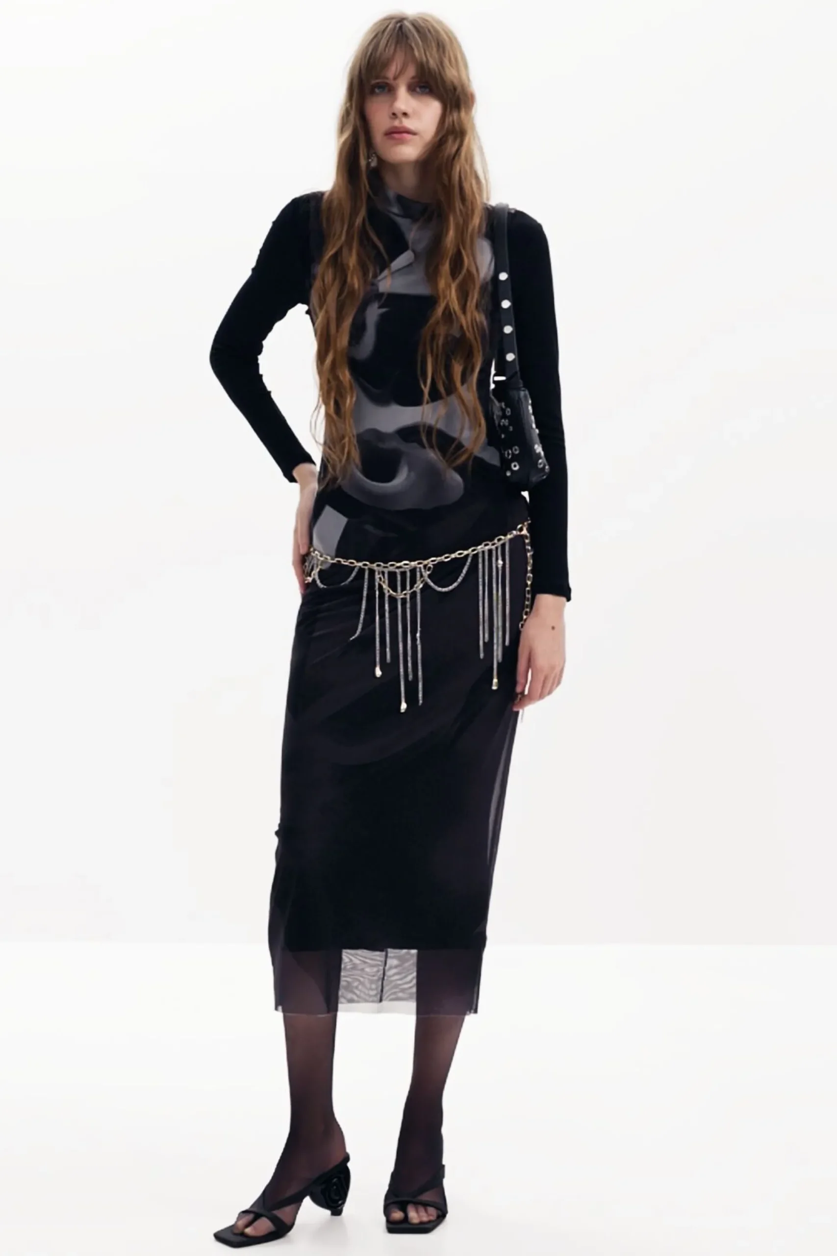 Ropa De Punto|Vestidos Y Monos-Desigual Vestido midi multiposición