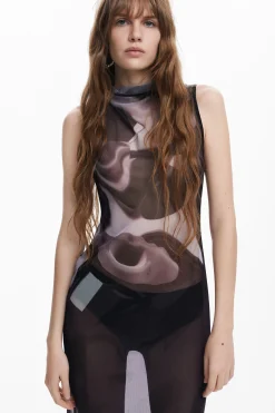 Ropa De Punto|Vestidos Y Monos-Desigual Vestido midi multiposición