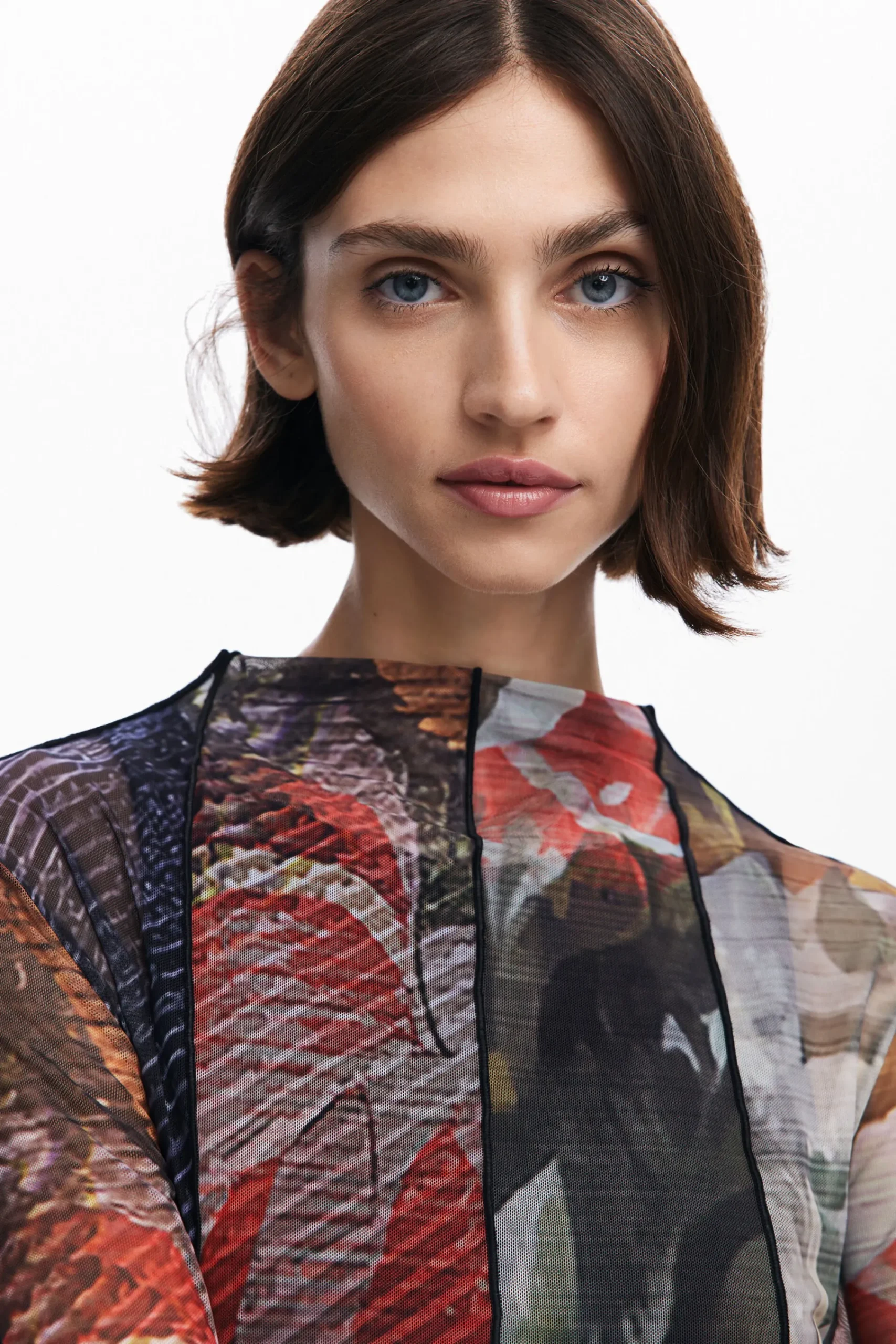 Vestidos Y Monos-Desigual Vestido midi tul estampado