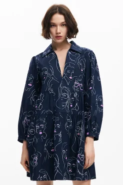 Vestidos Y Monos-Desigual Vestido mini caras