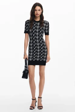 Ropa De Punto|Vestidos Y Monos-Desigual Vestido mini estampado M. Christian Lacroix
