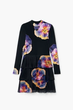 Vestidos Y Monos-Desigual Vestido mini lirios M. Christian Lacroix