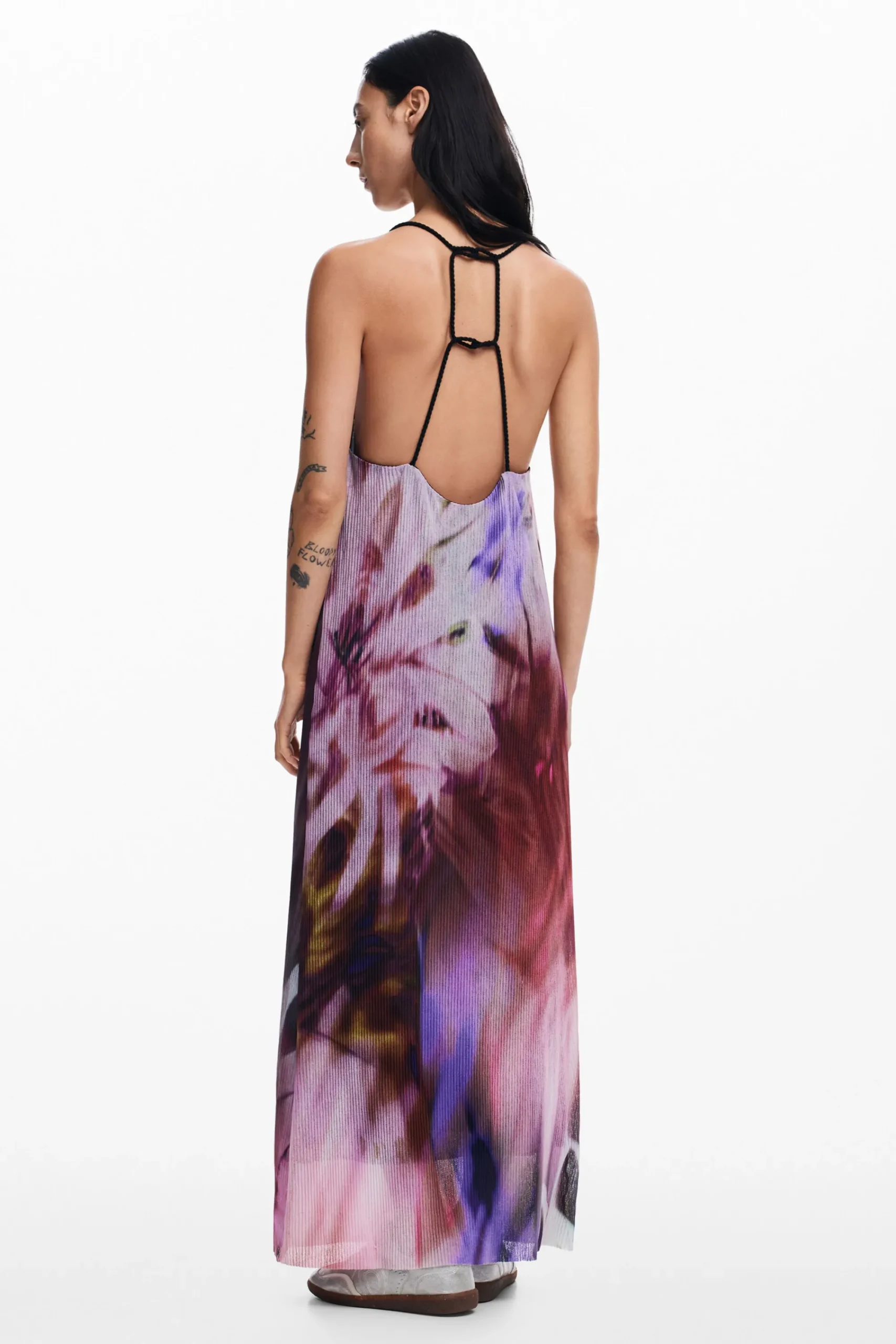 Vestidos Y Monos-Desigual Vestido plisado estampado floral