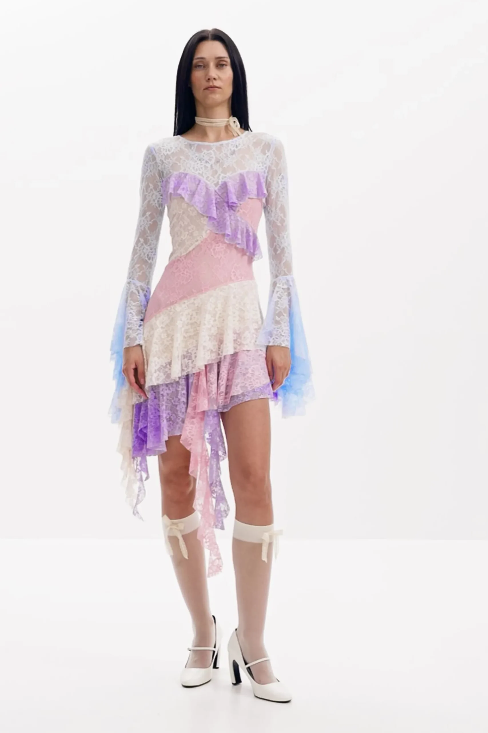 Vestidos Y Monos-Desigual Vestido romántico María Escoté