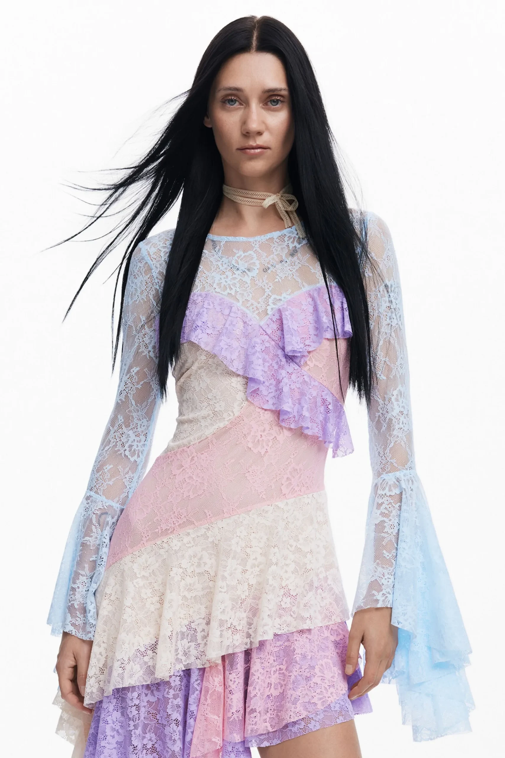 Vestidos Y Monos-Desigual Vestido romántico María Escoté