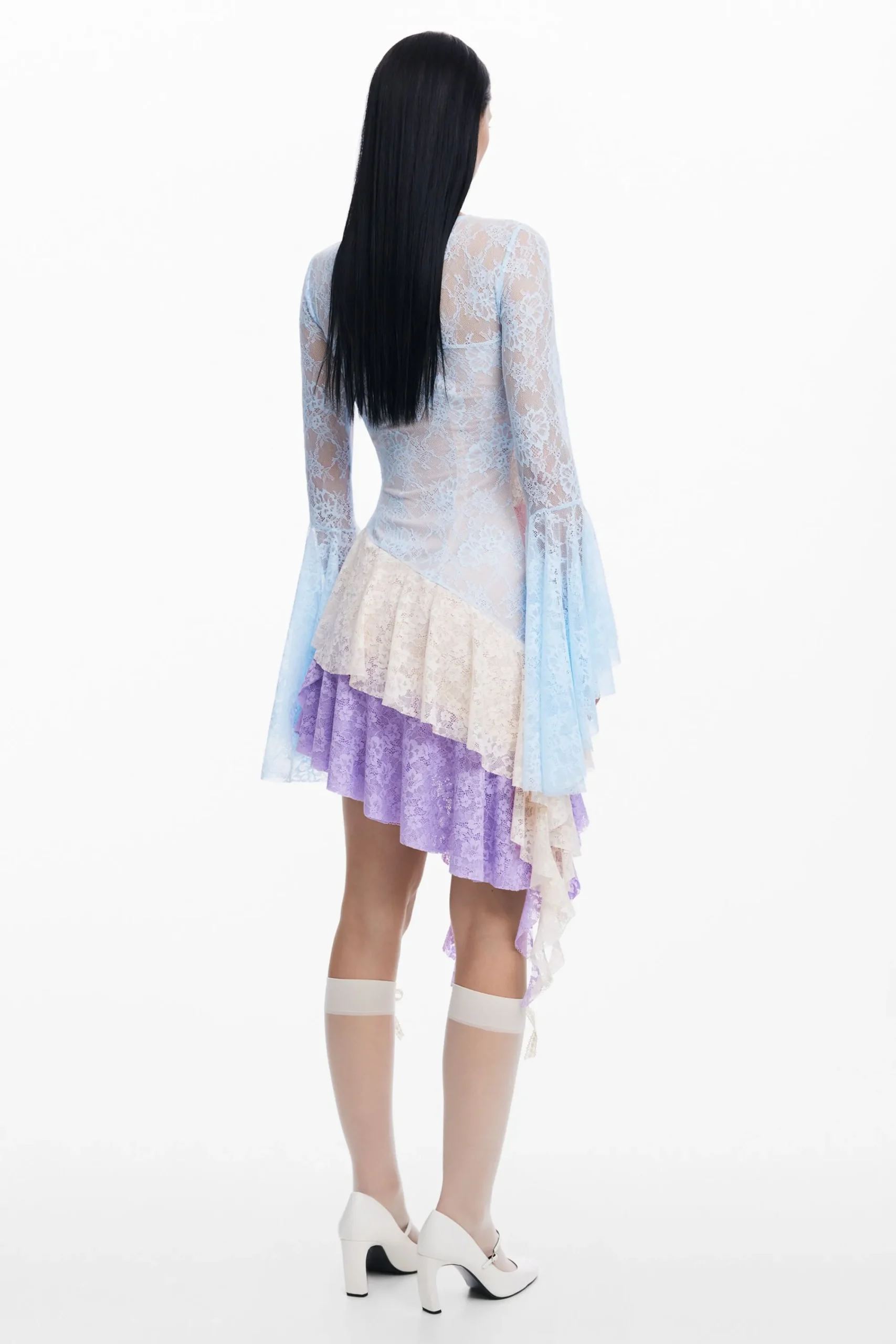 Vestidos Y Monos-Desigual Vestido romántico María Escoté