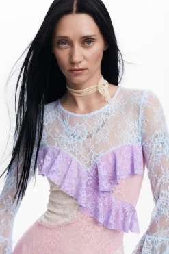 Vestidos Y Monos-Desigual Vestido romántico María Escoté