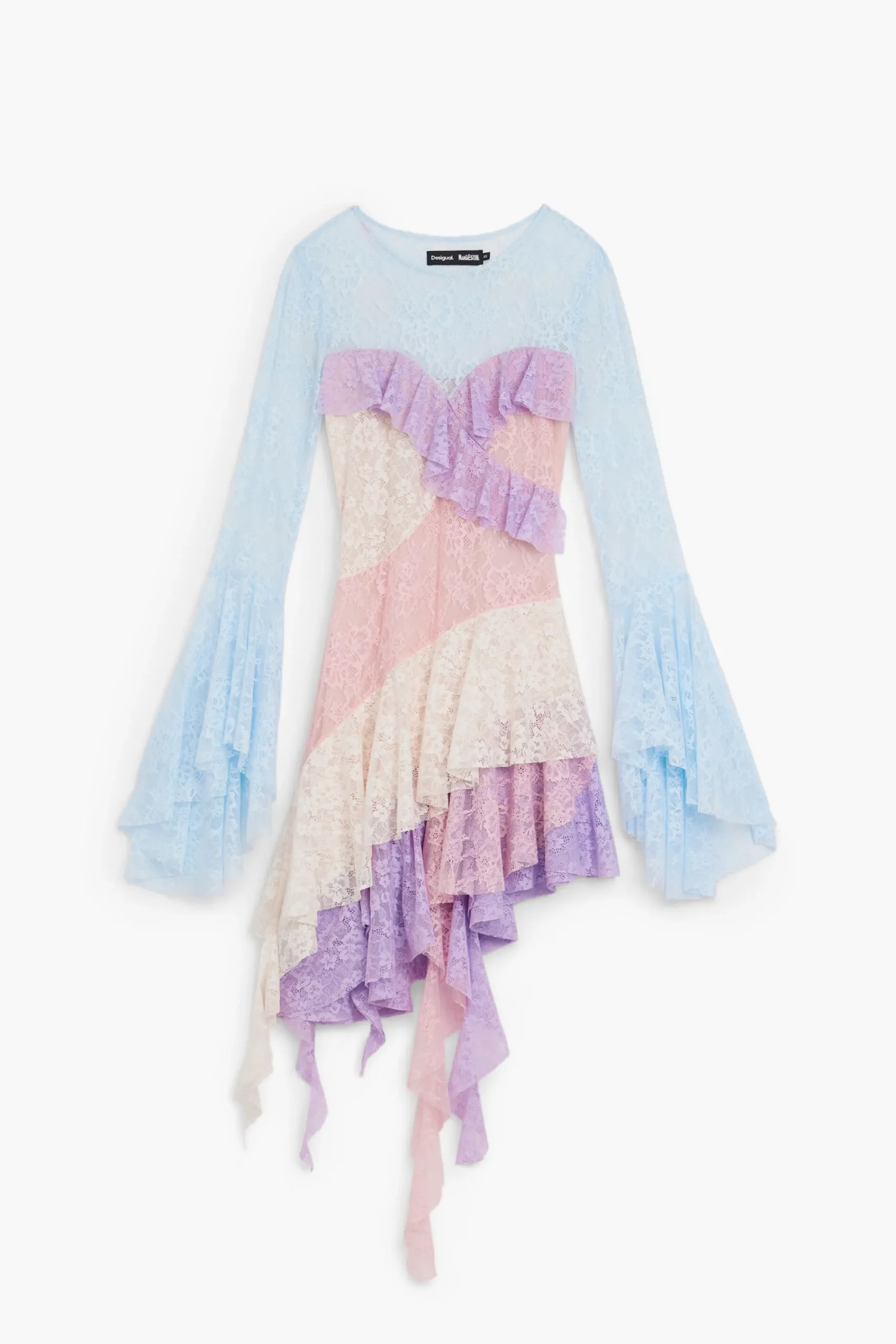 Vestidos Y Monos-Desigual Vestido romántico María Escoté